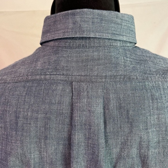 Vineyard Vines Slim Fit Crosby Mens Dress Shirt By Shep & Ian Blue Medium - Picture 6 of 10